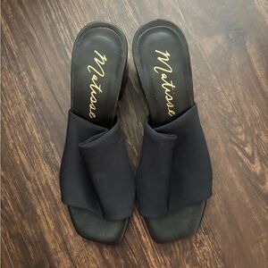 Matisse Women's Black Slide Sandals